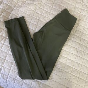 Lululemon olive green Wunder Unders full length